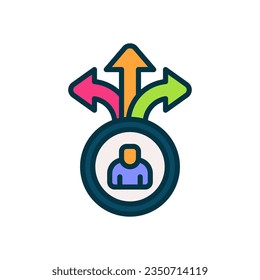 decision icon for your website, mobile, presentation, and logo design.