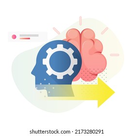 Decision Intelligence - Igniting the Brain Working Process - Icon as EPS 10 File