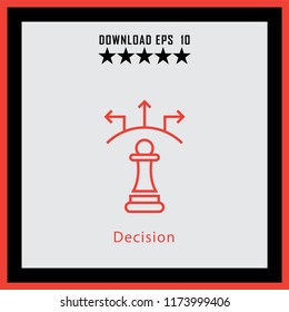 Decision  line icon