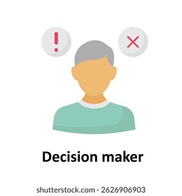 Decision maker Vector icon which can easily modify or edit 

