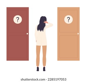 Capacidad para tomar decisiones. Interrogatorio psicológico, terapia de asesoramiento ilustrativo vectorial