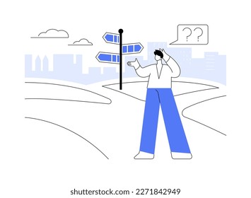 Decision making abstract concept vector illustration. Problem solving skill, leadership, decision-making framework, tree analysis, rational approach, business management abstract metaphor.