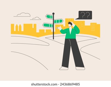 Decision making abstract concept vector illustration. Problem solving skill, leadership, decision-making framework, tree analysis, rational approach, business management abstract metaphor.