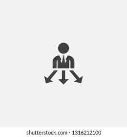 Decision Making base icon. Simple sign illustration. Decision Making symbol design. Can be used for web, print and mobile