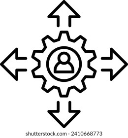 Entscheidungsgrundlage auf der Grundlage von Faktensymbol Gesamtqualitätsmanagement Vektorgrafik TQM