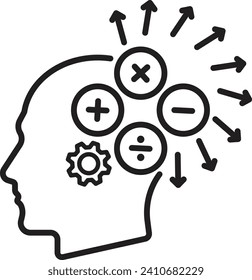 Entscheidungsgrundlage auf der Grundlage von Faktensymbol Gesamtqualitätsmanagement Vektorsymbol TQM Illustrationssymbol