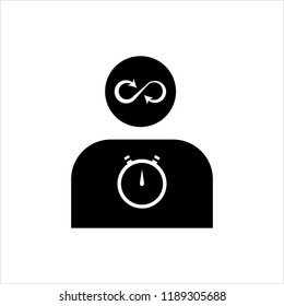 Decision Making, Business Decision Icon, Vector Art Illustration