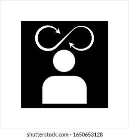 Decision Making, Business Decision Icon, Vector Art Illustration