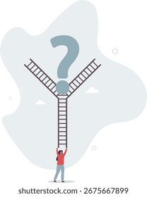 Tomada de decisão, escolha de escolhas, opções ou forma, que direção para ser sucesso ou decidir caminho para alcançar o conceito alvo.vida e emprego das pessoas.