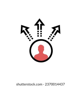 Decision Making concept 2 colored icon. Simple blue element illustration. Decision Making concept symbol design. Can be used for web and mobile UI UX