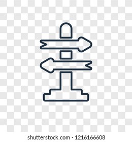 Decision making concept vector linear icon isolated on transparent background, Decision making concept transparency concept in outline style