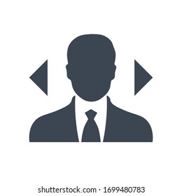 Decision making, direction, choice vector graphic.