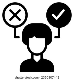 Decision Making icon can be used for uiux, etc