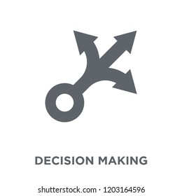 Decision making icon. Decision making design concept from Human resources collection. Simple element vector illustration on white background.