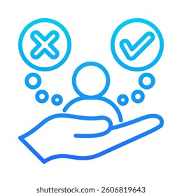 Decision Making Icon Element for Design