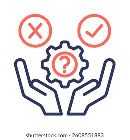 Decision Making Icon Element for Design