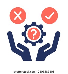 Decision Making Icon Element for Design