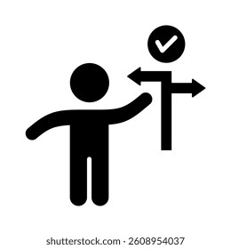 Decision Making Icon Element for Design