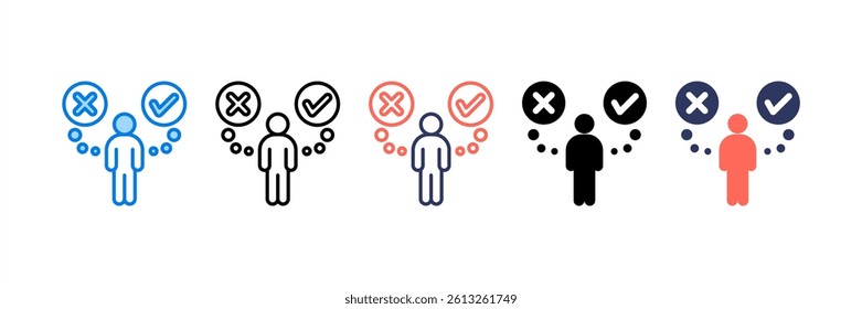 Decision Making Icon Element for Design