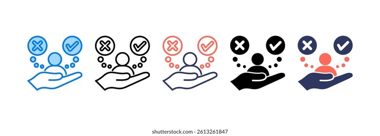 Decision Making Icon Element for Design
