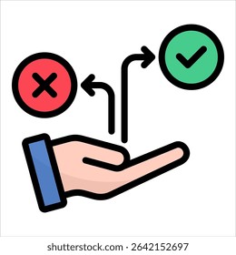 Decision Making Icon Element For Design