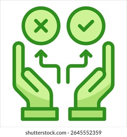 Decision Making Icon Element For Design
