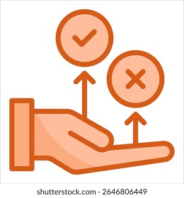Decision Making Icon Element For Design