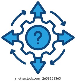 Decision Making Icon Element For Design
