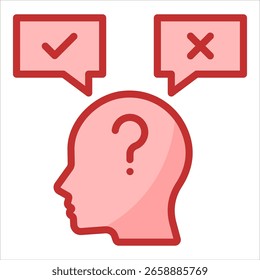 Decision Making Icon Element For Design