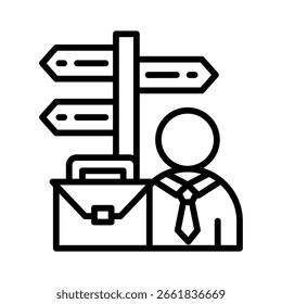 Elemento de ícone para tomada de decisão do design