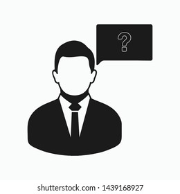 Decision making icon. Flat style vector EPS.