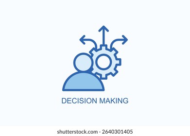 Decision Making Icon Or Logo Isolated Vector Illustration