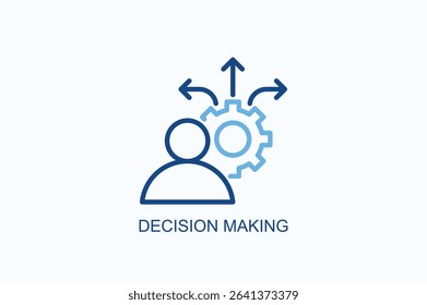 Decision Making Icon Or Logo Isolated Vector Illustration