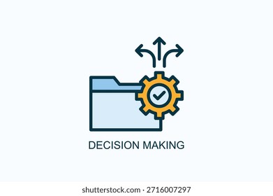 Decision Making Icon Or Logo Isolated Vector Illustration