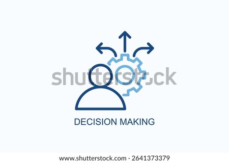 Decision Making Icon Or Logo Isolated Vector Illustration