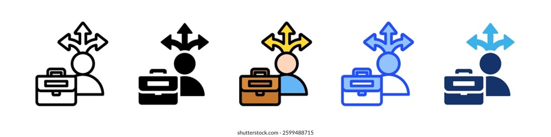 Decision Making Icon Set With Multiple Style Collection