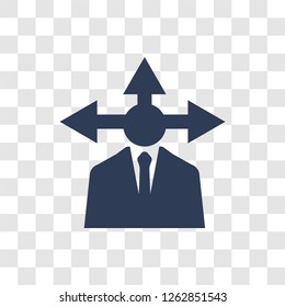 Decision making icon. Trendy Decision making logo concept on transparent background from Human Resources collection