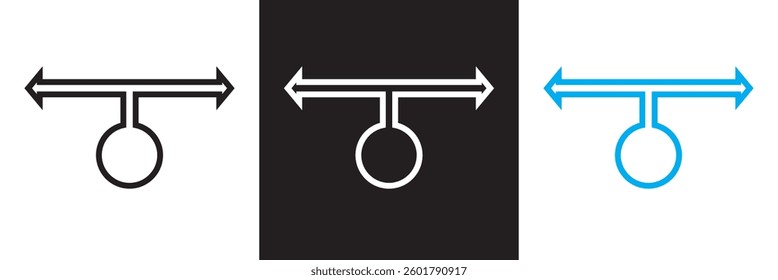 Decision Making icon.  Vector illustration. isolated on white and black background. EPS 10