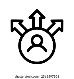 Decision Making Icon Vector Symbol Design Illustration
