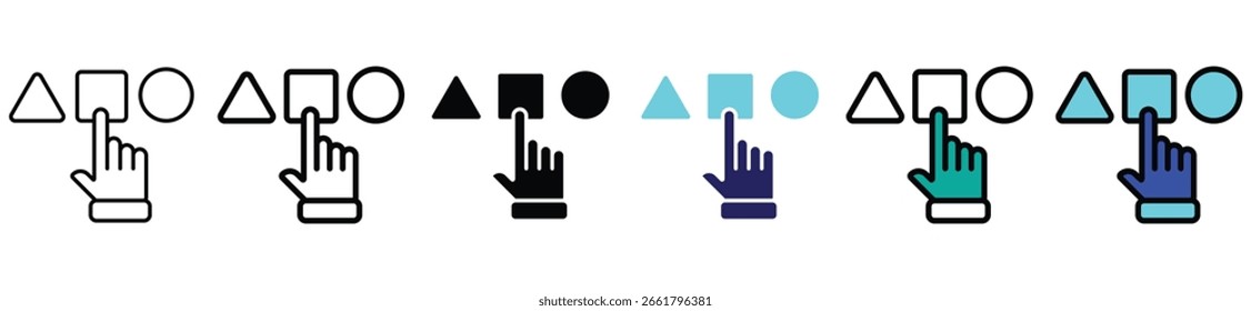 decision making icons. collection of decision, choice icon. 