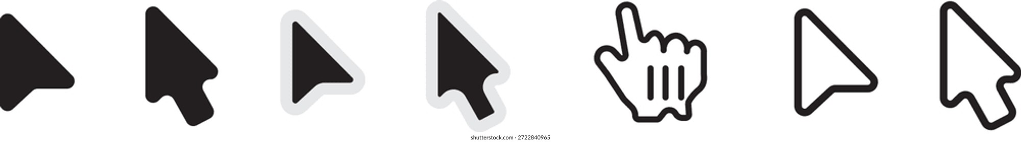 Conjunto de iconos de toma de decisiones que muestran la elección. Conjunto de iconos vectoriales de elección