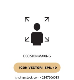 decision making icons  symbol vector elements for infographic web