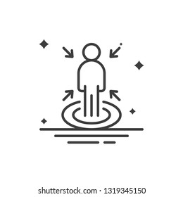 decision making line icon