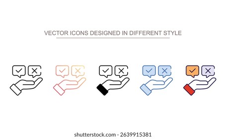 Decision Making Pattern icon design with white background stock illustration