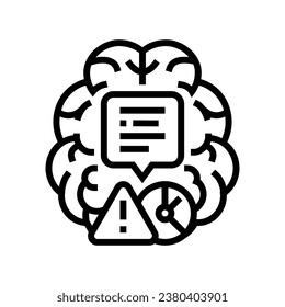 decision making risk line icon vector. decision making risk sign. isolated contour symbol black illustration