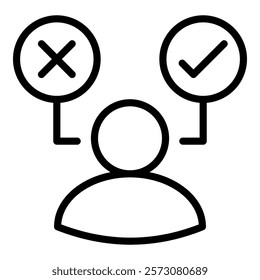 Decision Making Simple Vector Icon Collection