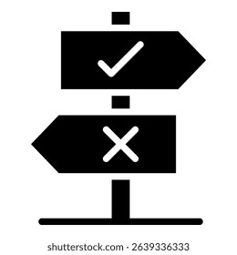 Decision Making Simple Vector Icon Collection