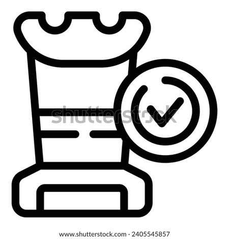 Decision making strategy icon outline vector. Effective problem solving approach. Solution oriented mindset
