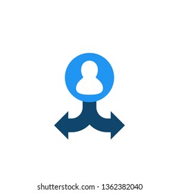 decision making, vector icon