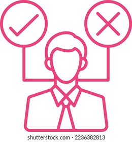 Decision Making vector icon. Can be used for printing, mobile and web applications.